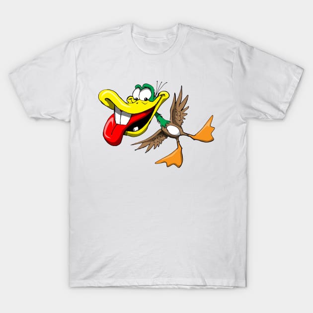 Silly Duck T-Shirt by Wickedcartoons